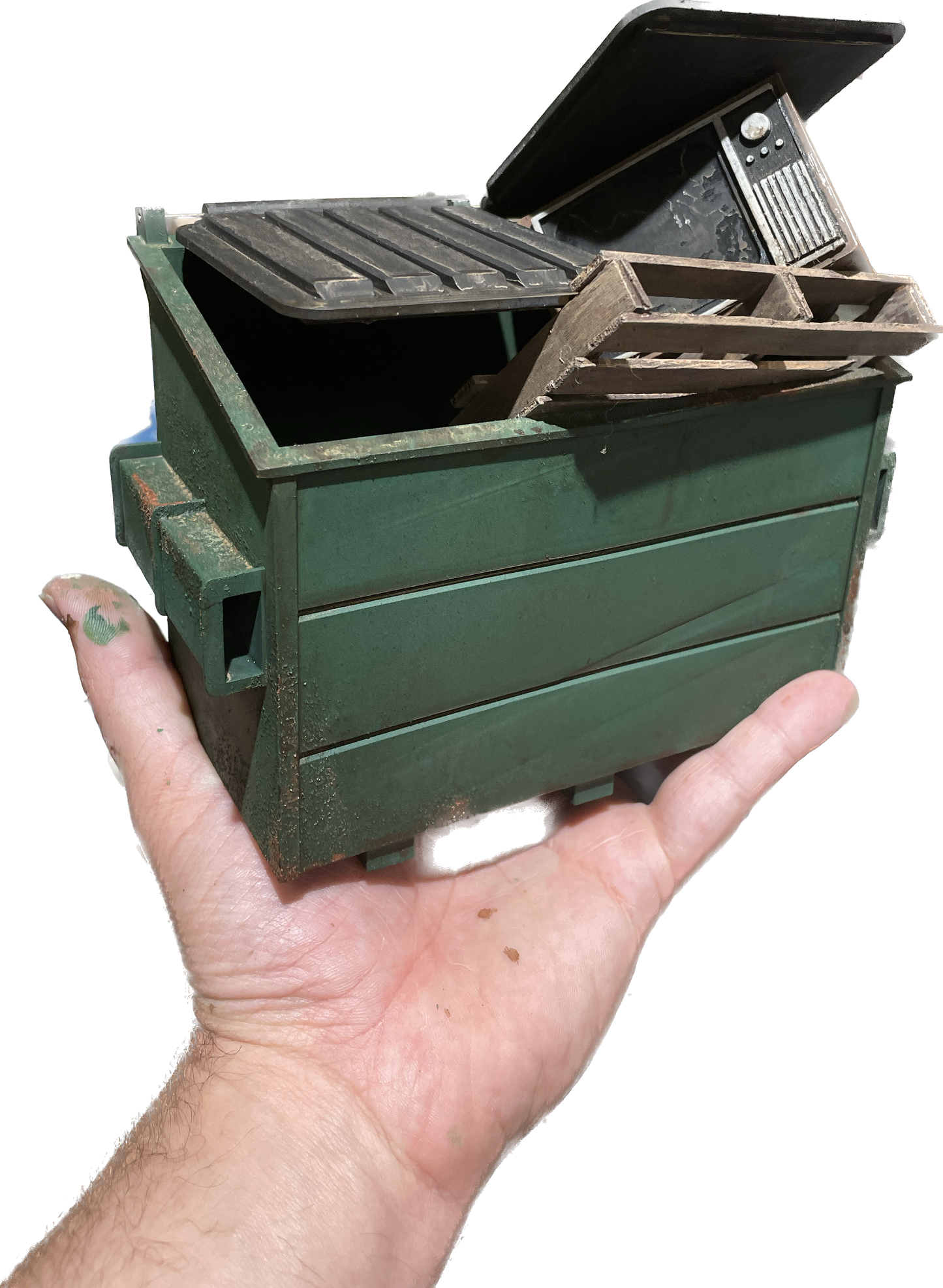 1:12 Scale Dumpster for Action Figures